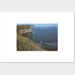 Cliff at Staithes Posters and Art